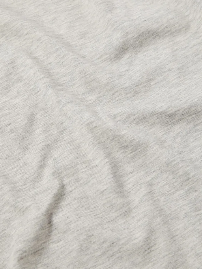 Jigsaw Supima Cotton Long Sleeve Tee Pale Grey Mel Women Shirts and Tops