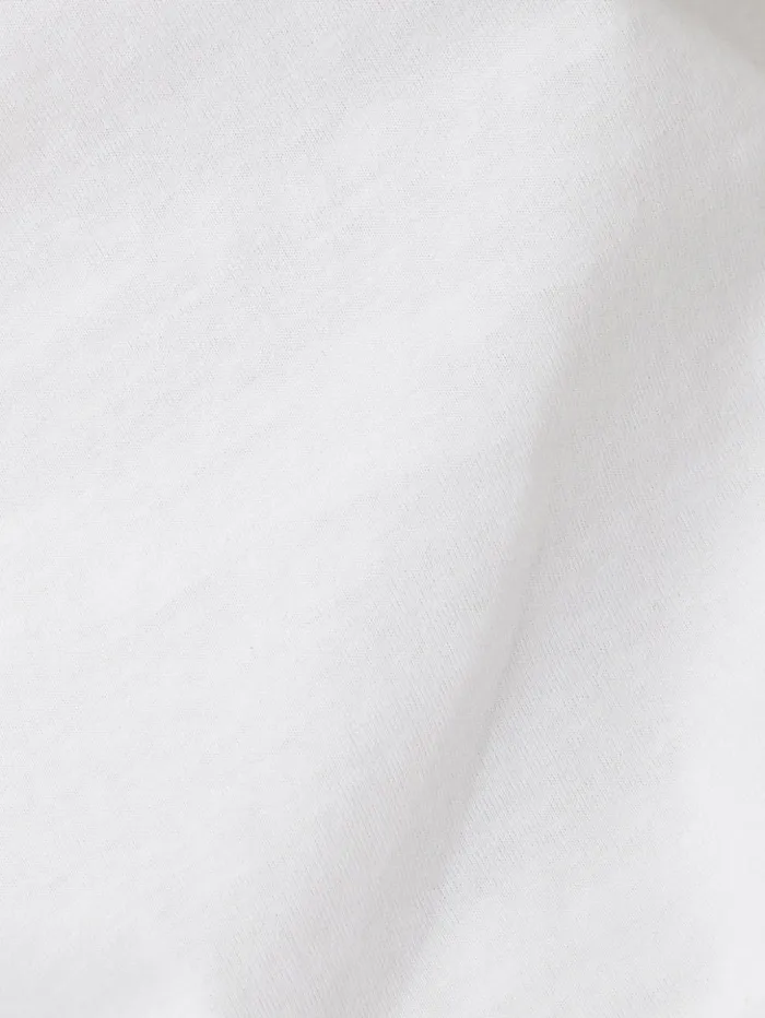 Jigsaw Supima Cotton Scoop Neck Tee White Women Shirts and Tops