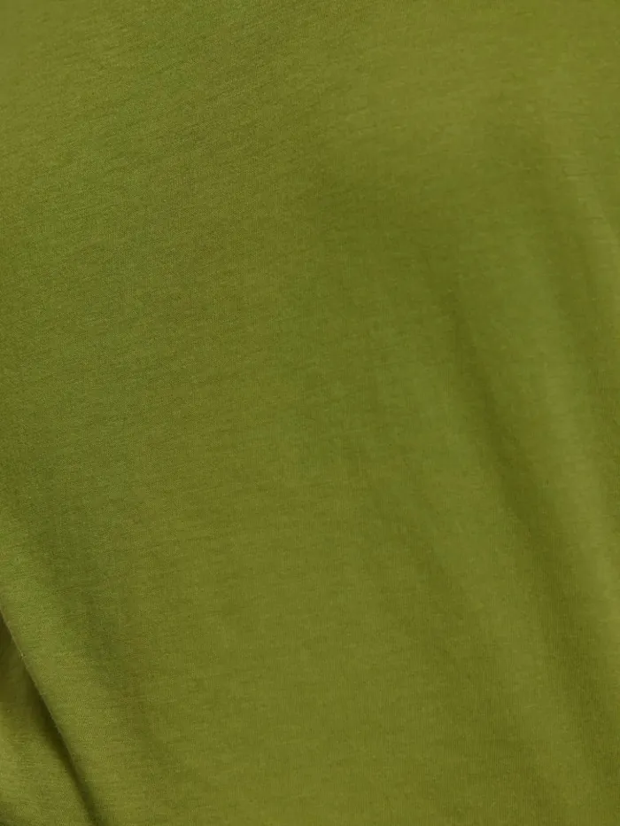 Jigsaw Supima Cotton Scoop Neck Tee Yucca Green Women Shirts and Tops