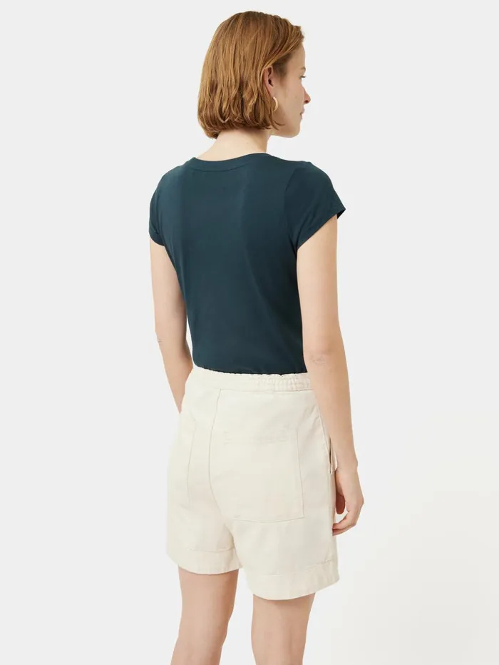 Jigsaw Supima Cotton Short Sleeve Tee Eucalyptus Women Shirts and Tops