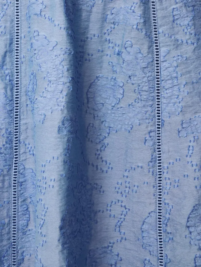 Jigsaw Textured Jacquard Dress Blue Women Dresses and Jumpsuits