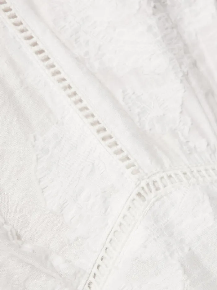 Jigsaw Textured Jacquard Dress White Women Dresses and Jumpsuits