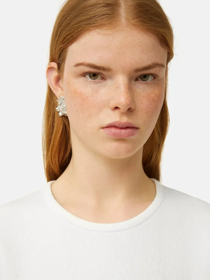 Jigsaw Textured Jersey Top White Women Shirts and Tops