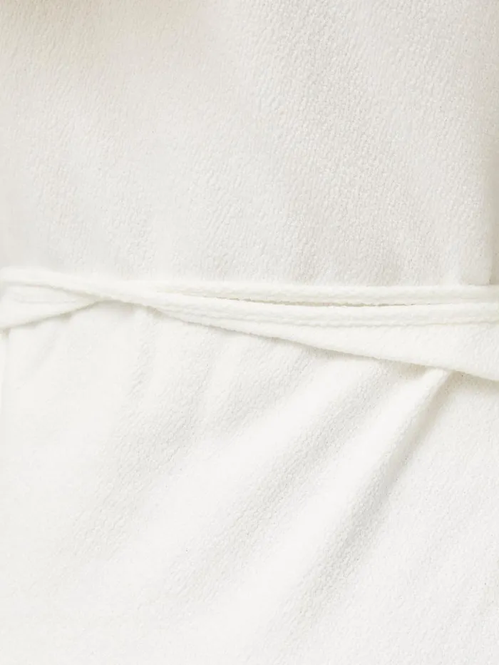 Jigsaw Textured Jersey Wrap Top White Women Shirts and Tops