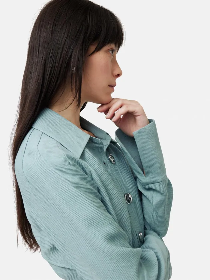 Jigsaw Textured Midi Shirt Dress Blue Women Dresses and Jumpsuits