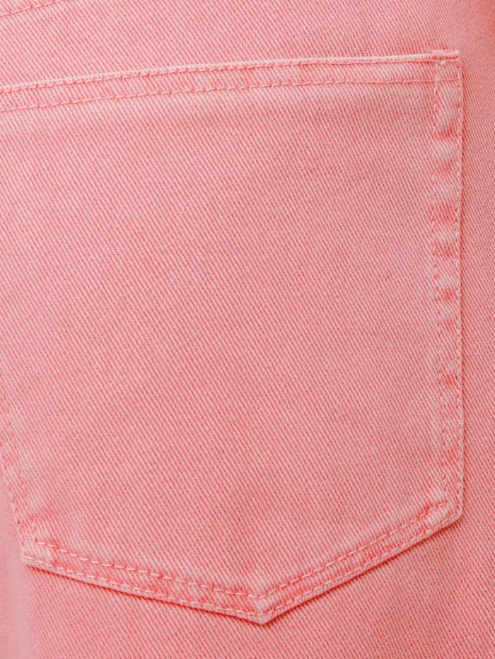 Jigsaw Tyne Wide Leg Cropped Jean Pink Women Trousers