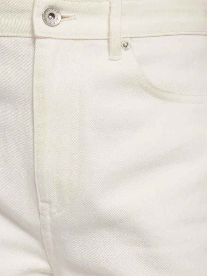 Jigsaw Tyne Wide Leg Cropped Jean White Women Trousers