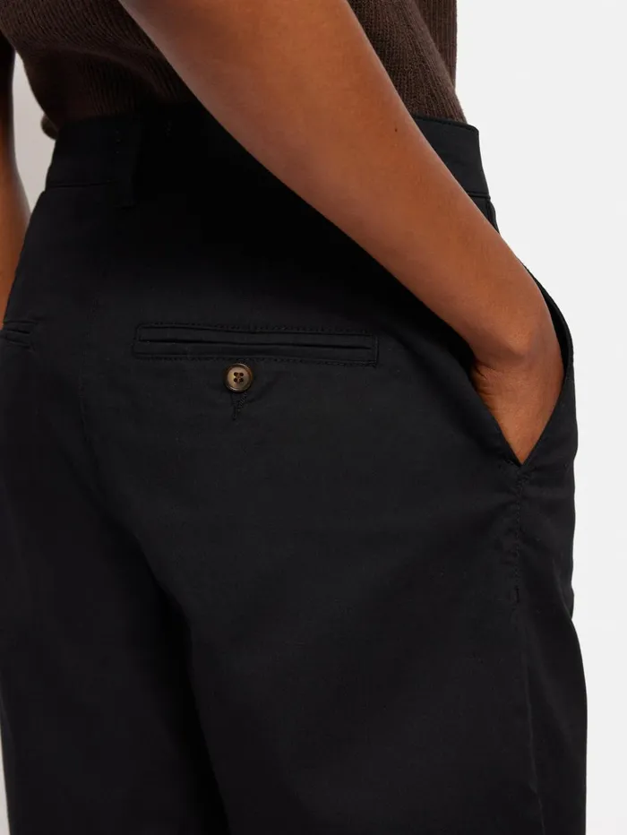 Jigsaw Washed Chino Short Black Women Shorts