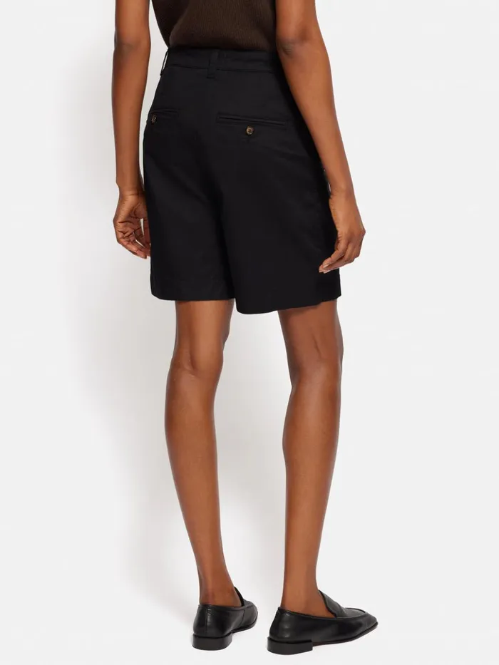 Jigsaw Washed Chino Short Black Women Shorts