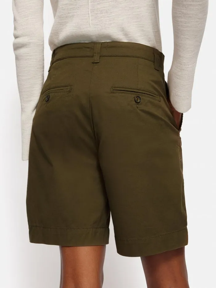 Jigsaw Washed Chino Short Khaki Women Shorts