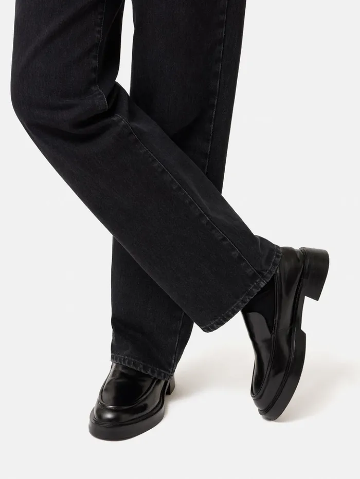 Jigsaw Wickham Loafer Black Women Flats