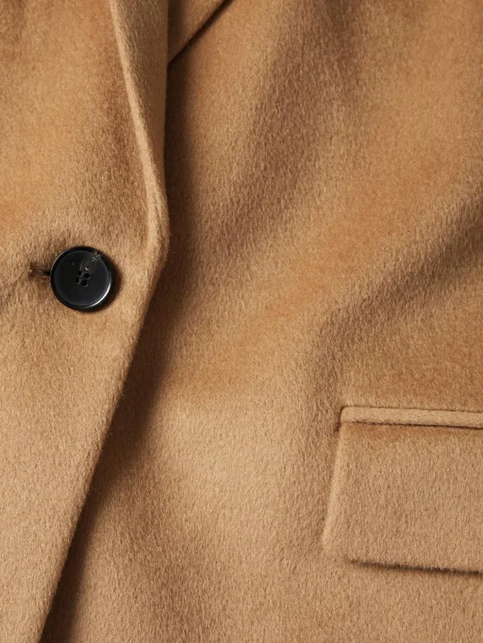 Jigsaw Wool Langford Tailored Coat Camel Women Coats and Jackets