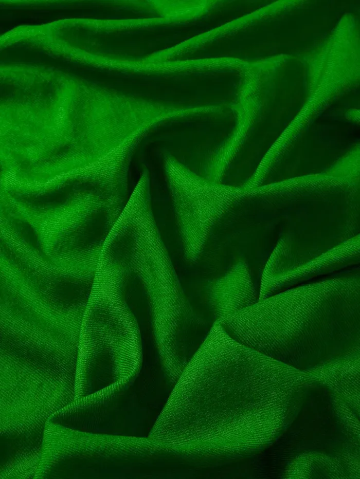 Jigsaw Wool Silk Pashmina Green Women Ponchos and Scarves