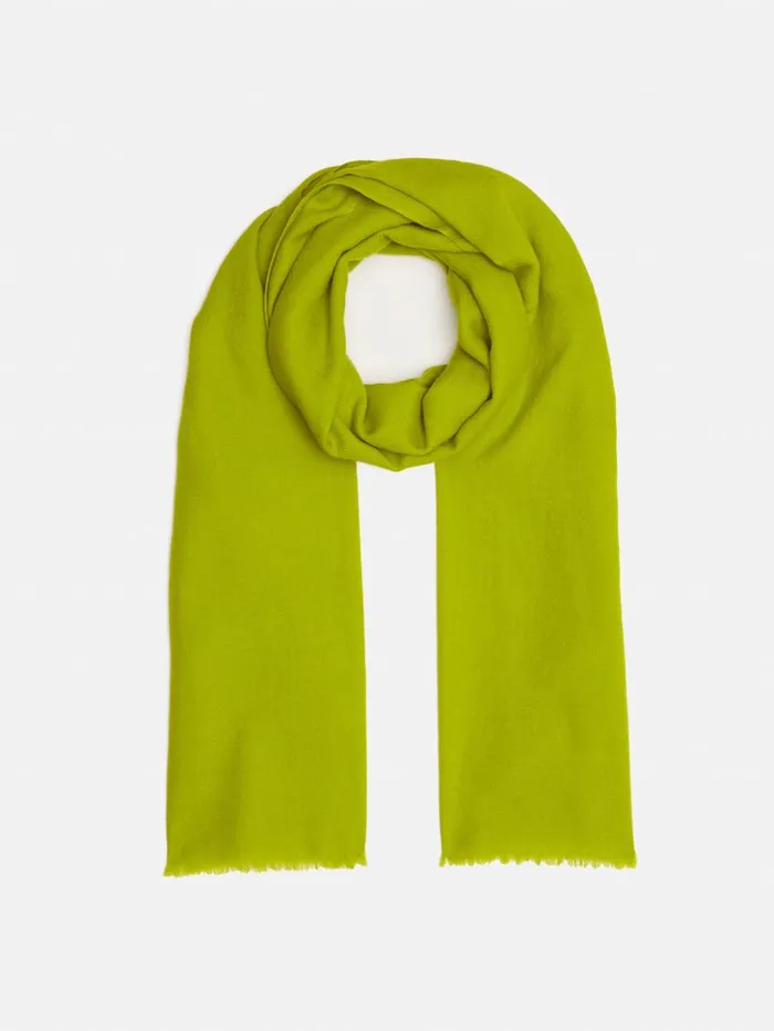 Jigsaw Wool Silk Pashmina Lime Women Ponchos and Scarves