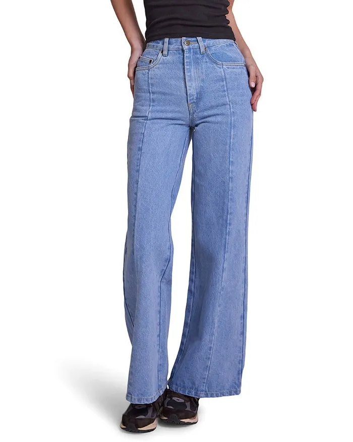Jiro Jean 8211 Lt Stonewash Indigo Women Deus Ex Machina Bottoms