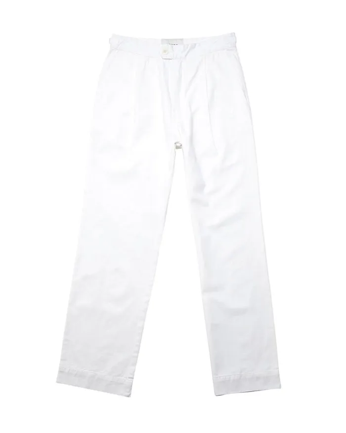 Juliette Pleat Pant Relaxed Fit 8211 Bleach White Women Deus Ex Machina Bottoms Juliette Pleat Pant Relaxed Fit 8211 Bleach White Women Deus Ex Machina Bottoms