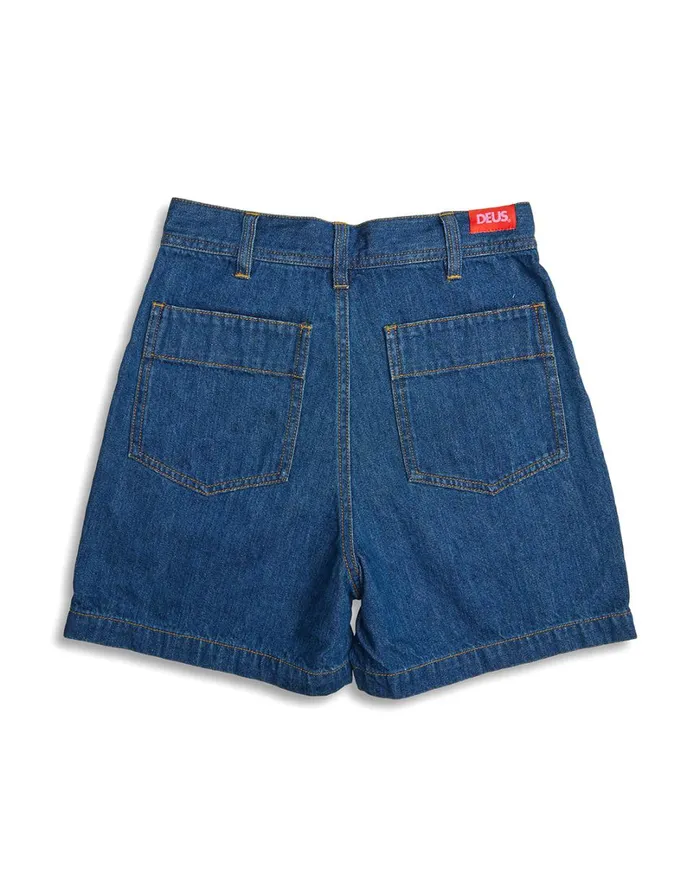 Kaiman Short Vintage 8211 Blue Denim Men Deus Ex Machina Shorts Kaiman Short Vintage 8211 Blue Denim Men Deus Ex Machina Shorts