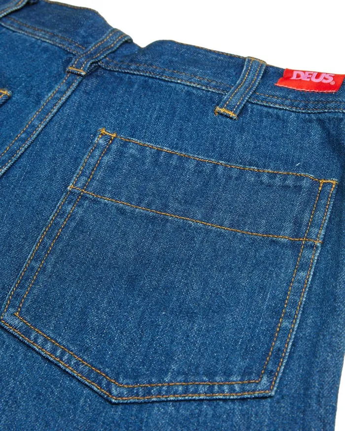 Kaiman Short Vintage 8211 Blue Denim Men Deus Ex Machina Shorts Kaiman Short Vintage 8211 Blue Denim Men Deus Ex Machina Shorts