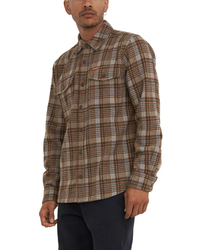 Kalyn Check Shirt 8211 Brown Check Men Deus Ex Machina Shirts