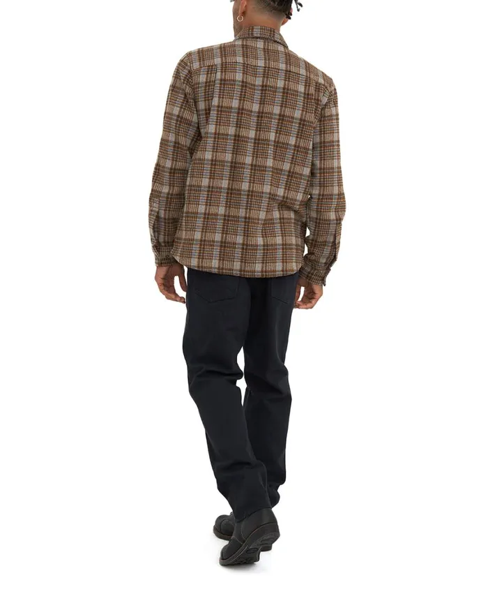 Kalyn Check Shirt 8211 Brown Check Men Deus Ex Machina Shirts Kalyn Check Shirt 8211 Brown Check Men Deus Ex Machina Shirts