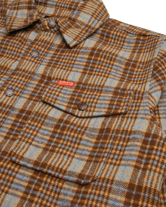 Kalyn Check Shirt 8211 Brown Check Men Deus Ex Machina Shirts Kalyn Check Shirt 8211 Brown Check Men Deus Ex Machina Shirts