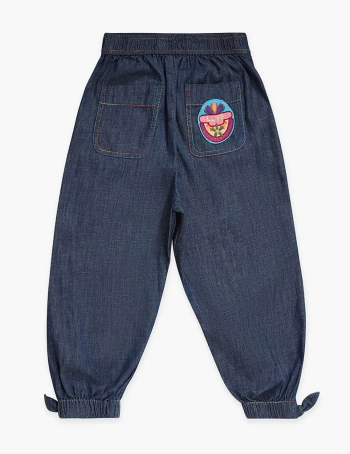 Kids Clothing Zimmermann Ottie Denim Pant Blue Lagoon