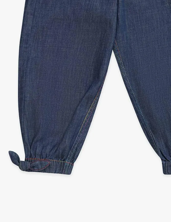 Kids Clothing Zimmermann Ottie Denim Pant Blue Lagoon