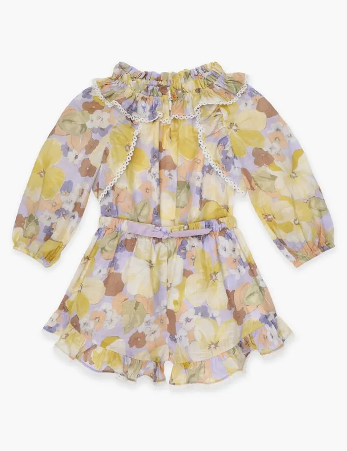 Kids Clothing Zimmermann Pop Frill Short Purple Multi Floral