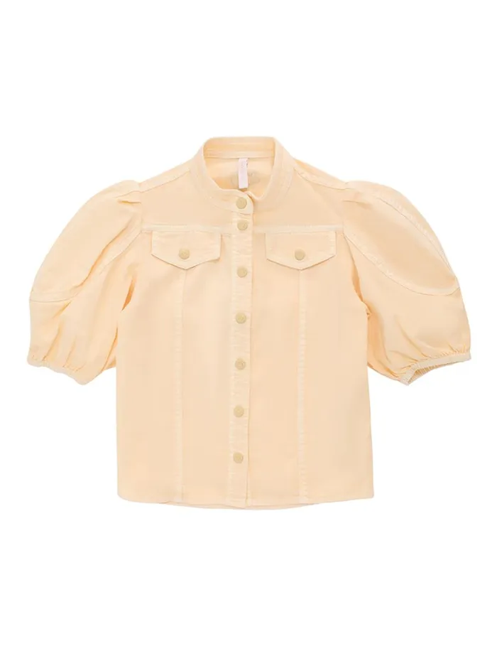 Kids Denim Zimmermann August Utility Denim Top Macaroon