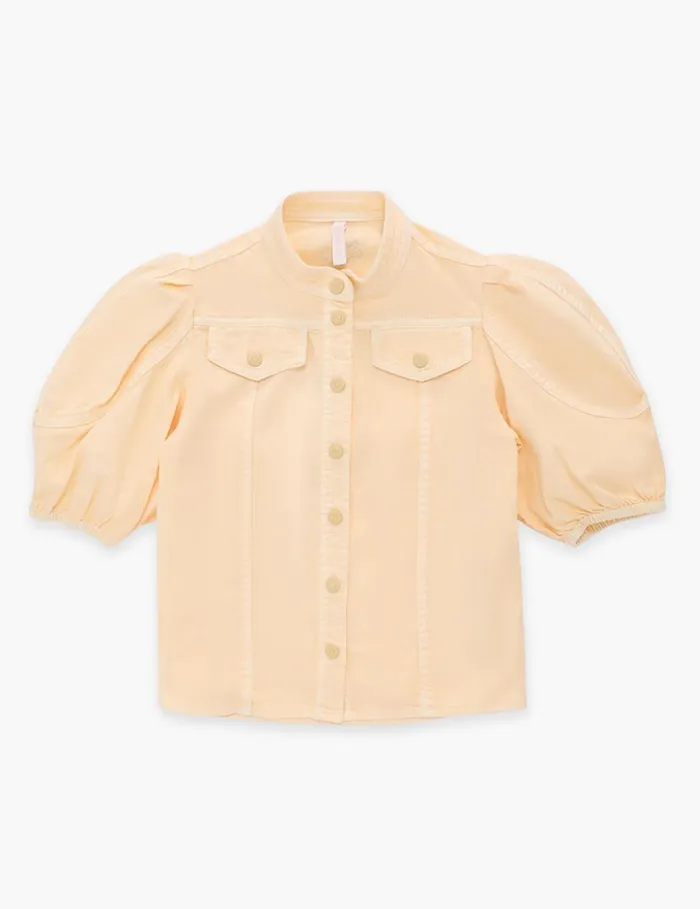 Kids Denim Zimmermann August Utility Denim Top Macaroon