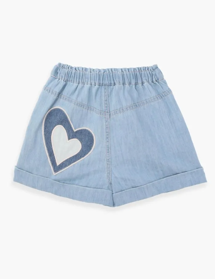 Kids Denim Zimmermann Waverly Utility Denim Short Blueberry