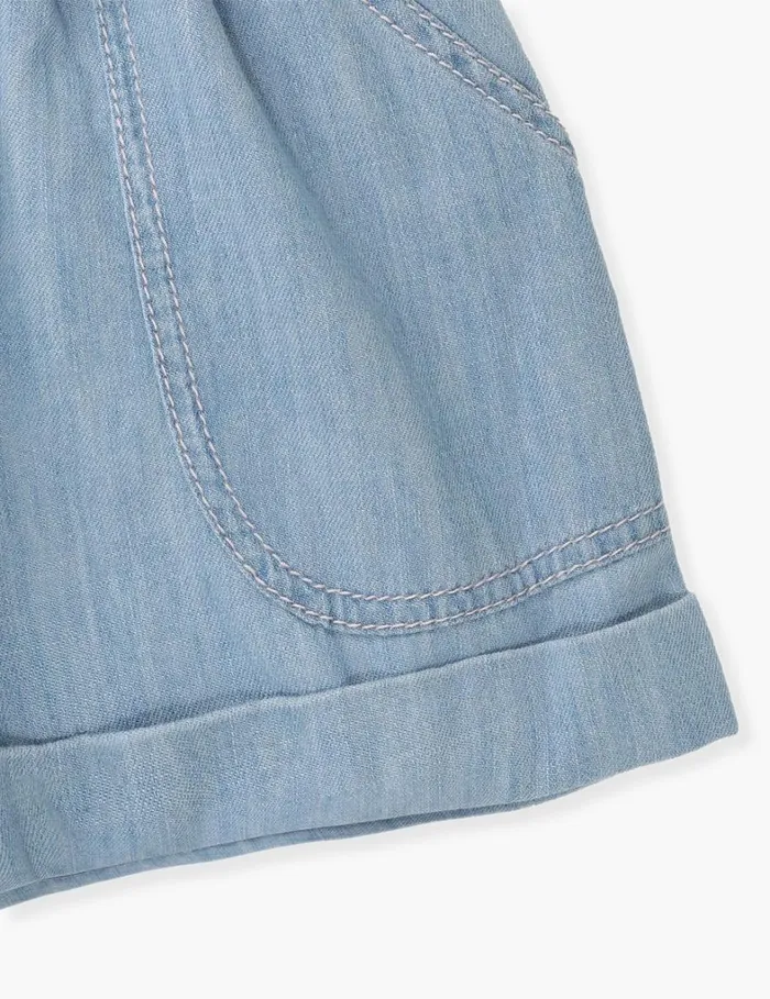 Kids Denim Zimmermann Waverly Utility Denim Short Blueberry