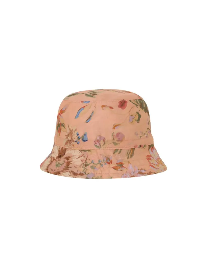 Kids Hats Zimmermann Kids Bucket Hat Pink Floral