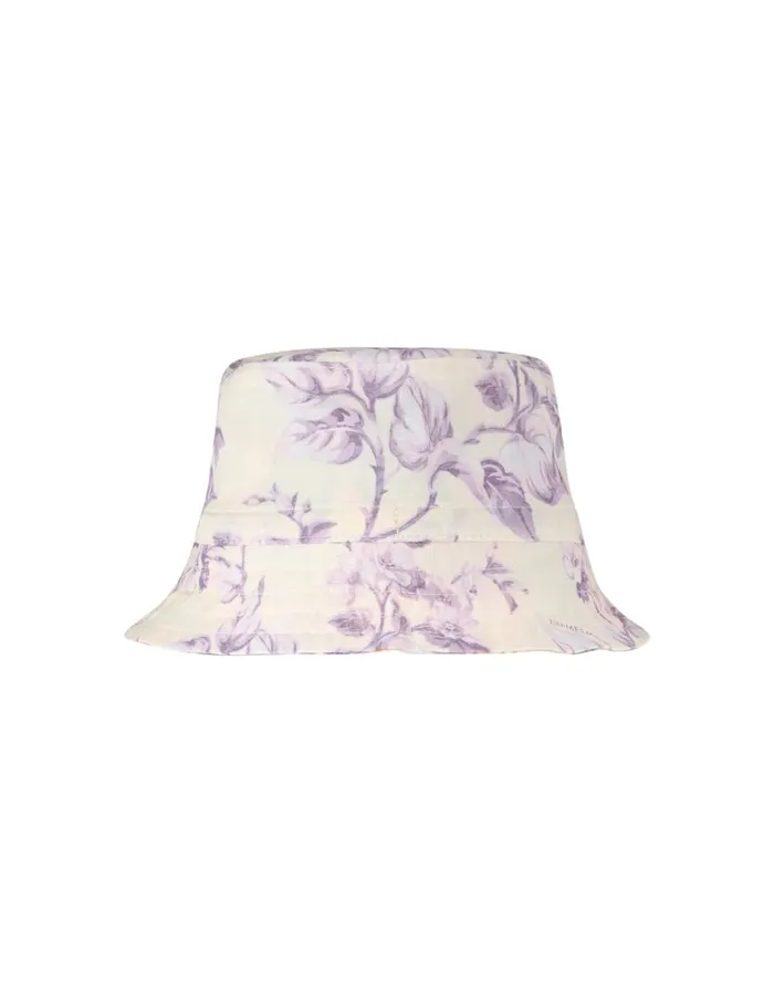 Kids Hats Zimmermann Kids Bucket Hat Yellowlilac Floral