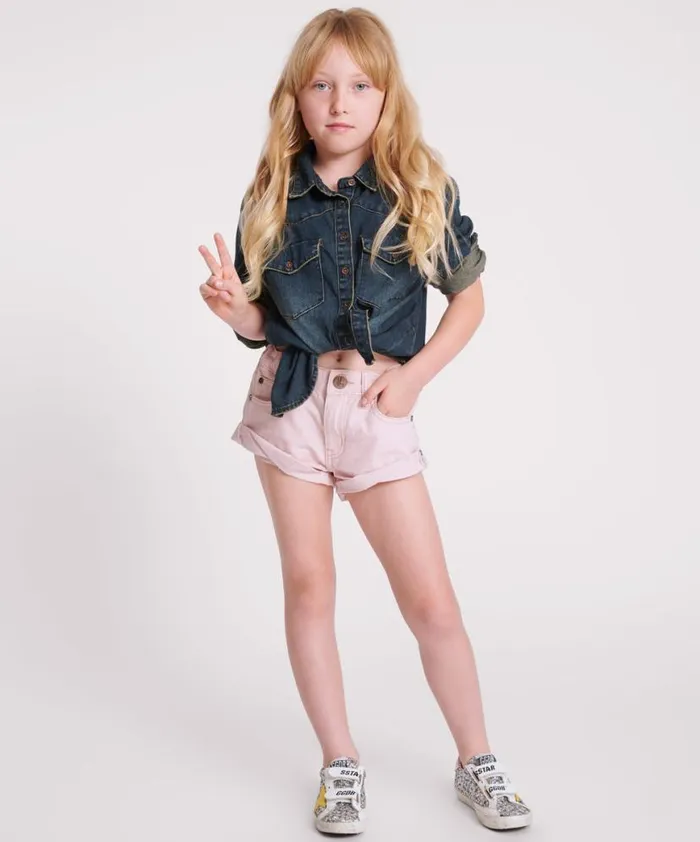 Kids One Teaspoon Kids BLUSH KIDS BANDIT SHORTS