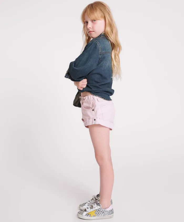 Kids One Teaspoon Kids BLUSH KIDS BANDIT SHORTS Kids One Teaspoon Kids BLUSH KIDS BANDIT SHORTS