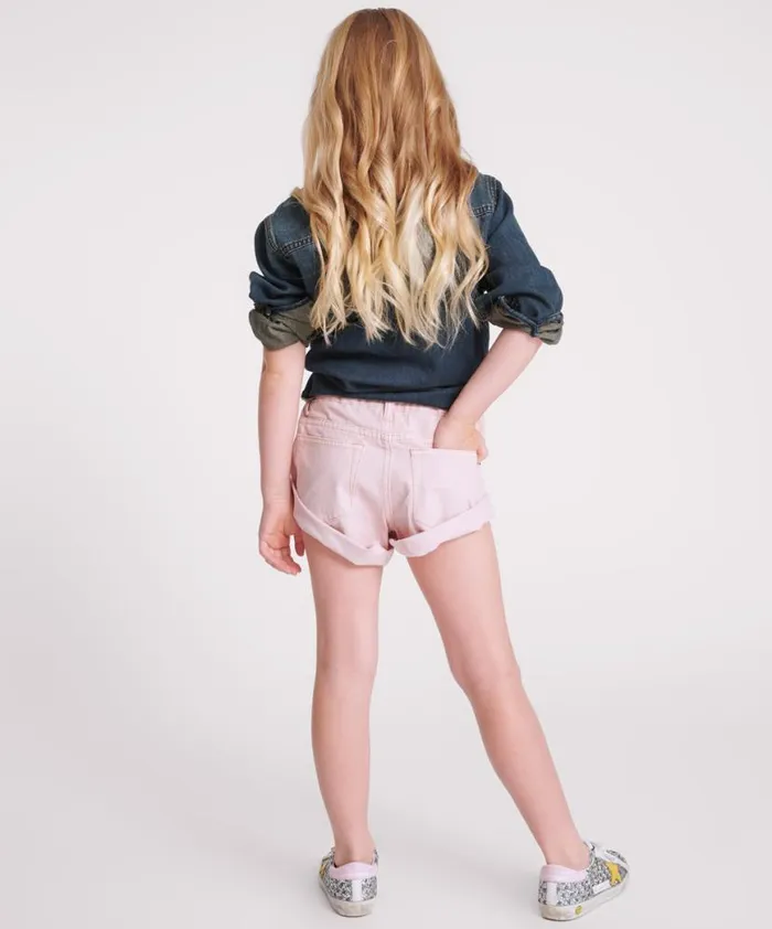 Kids One Teaspoon Kids BLUSH KIDS BANDIT SHORTS Kids One Teaspoon Kids BLUSH KIDS BANDIT SHORTS