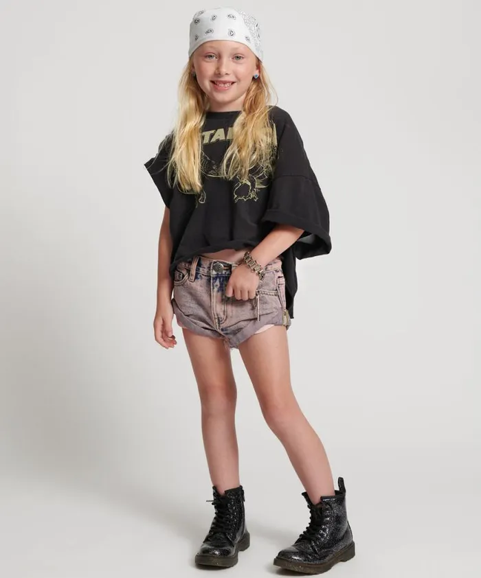 Kids One Teaspoon Kids DUSTY KIDS BANDIT DENIM SHORTS