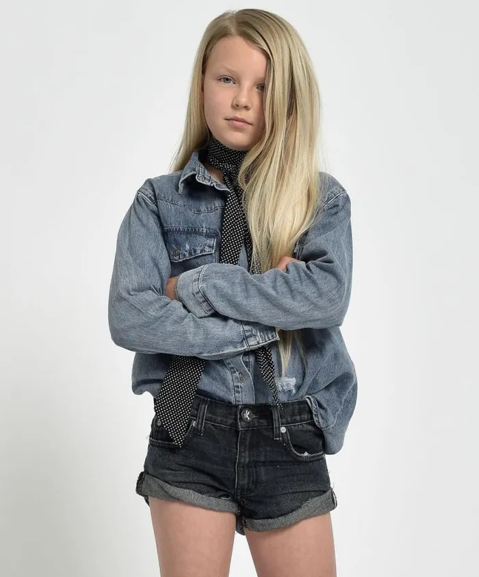 Kids One Teaspoon Kids FOX BLACK KIDS BANDIT SHORTS