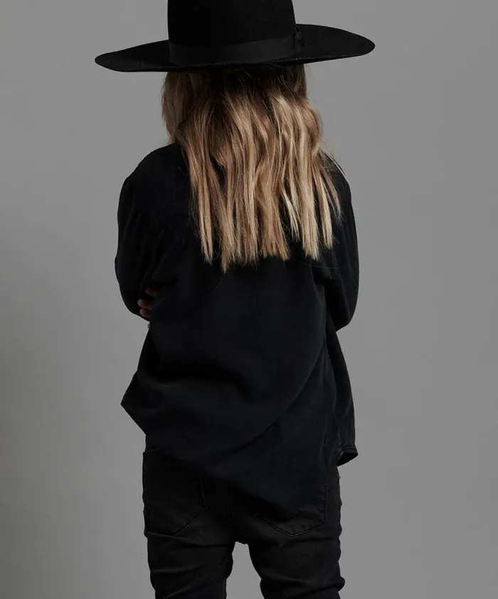 Kids One Teaspoon Kids KIDS FOX BLACK ORGINAL LIBERTY SHIRT Kids One Teaspoon Kids KIDS FOX BLACK ORGINAL LIBERTY SHIRT