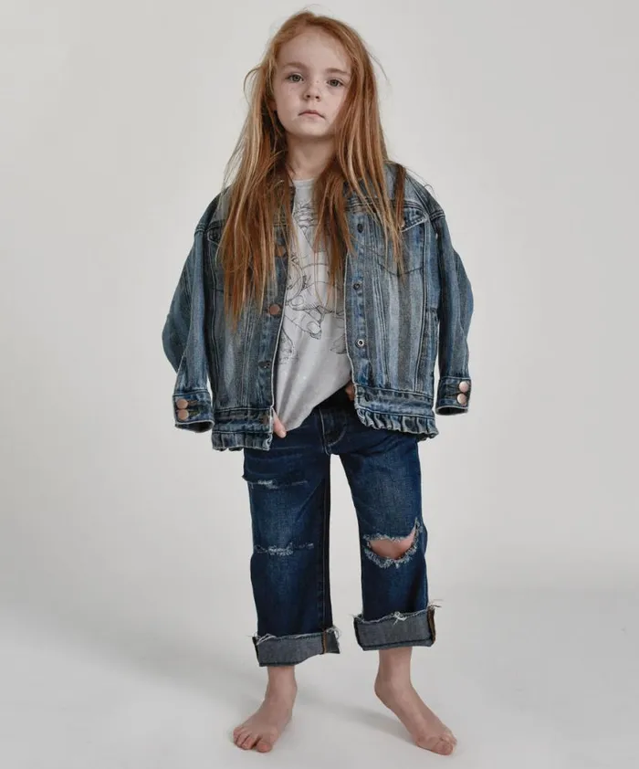 Kids One Teaspoon Kids KIDS HOOLIGANS LOW WAIST RELAXED STRAIGHT LEG JEAN
