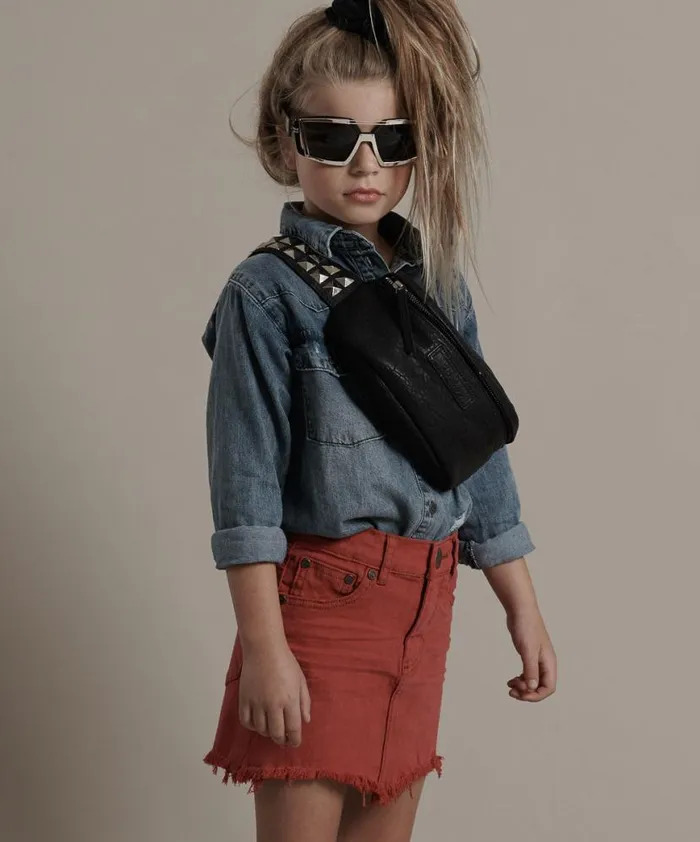 Kids One Teaspoon Kids KIDS RED PUNK 2020 MINI SKIRT