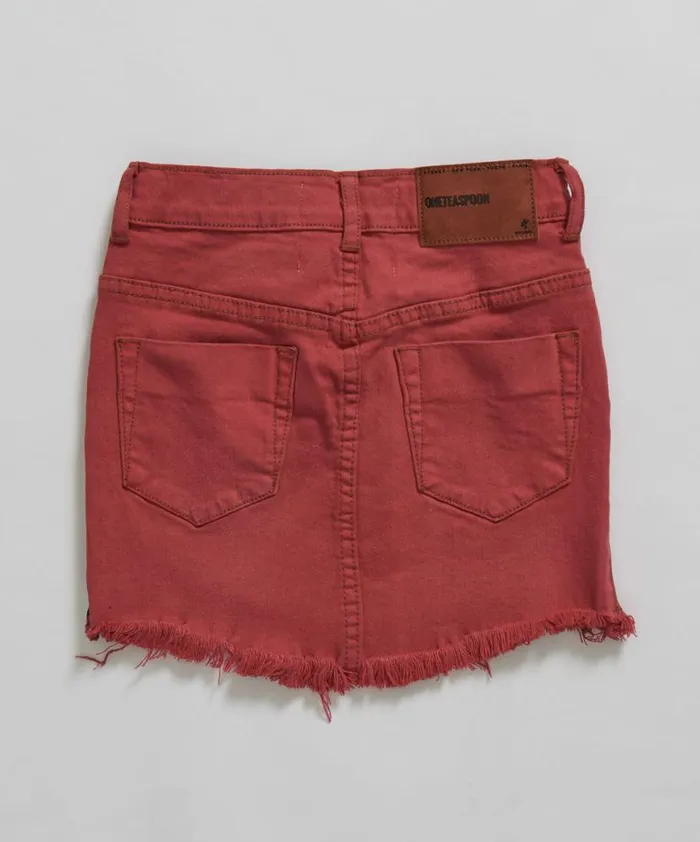 Kids One Teaspoon Kids KIDS RED PUNK 2020 MINI SKIRT Kids One Teaspoon Kids KIDS RED PUNK 2020 MINI SKIRT