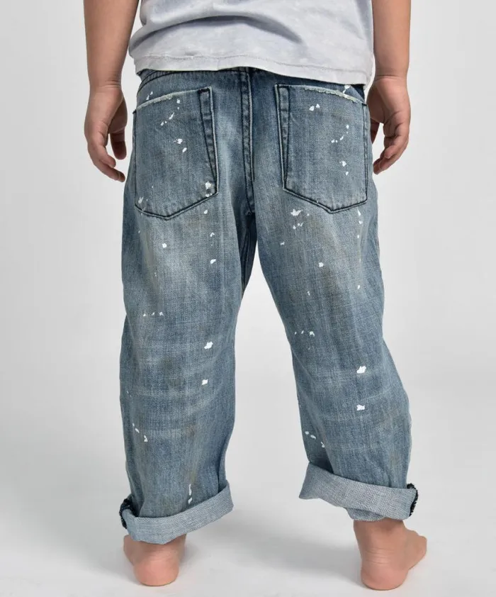 Kids One Teaspoon Kids KIDS SAINTS BOYFRIEND JEAN BLUE Kids One Teaspoon Kids KIDS SAINTS BOYFRIEND JEAN BLUE