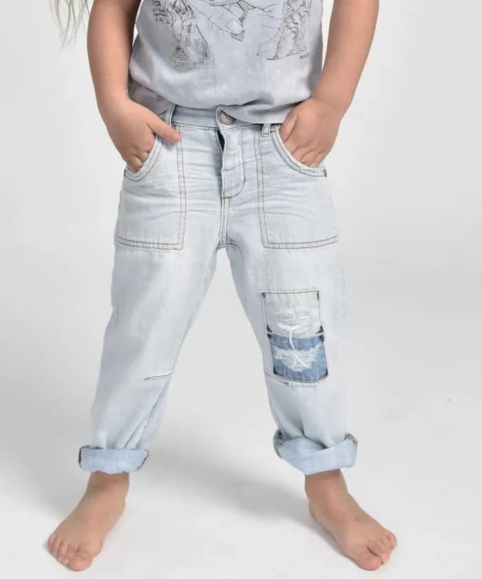 Kids One Teaspoon Kids KIDS SAINTS BOYFRIEND JEAN WHITE Kids One Teaspoon Kids KIDS SAINTS BOYFRIEND JEAN WHITE