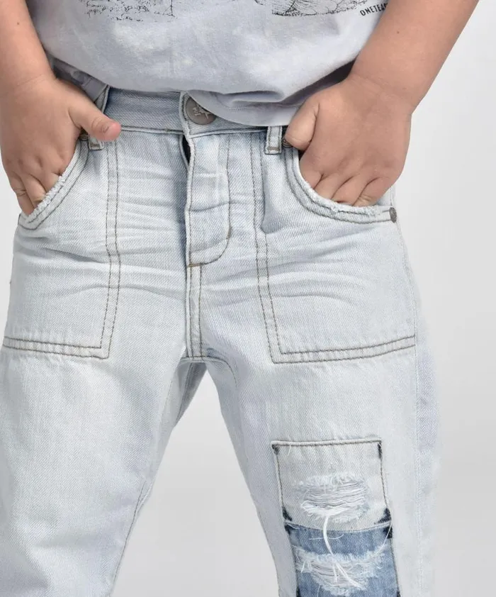 Kids One Teaspoon Kids KIDS SAINTS BOYFRIEND JEAN WHITE Kids One Teaspoon Kids KIDS SAINTS BOYFRIEND JEAN WHITE