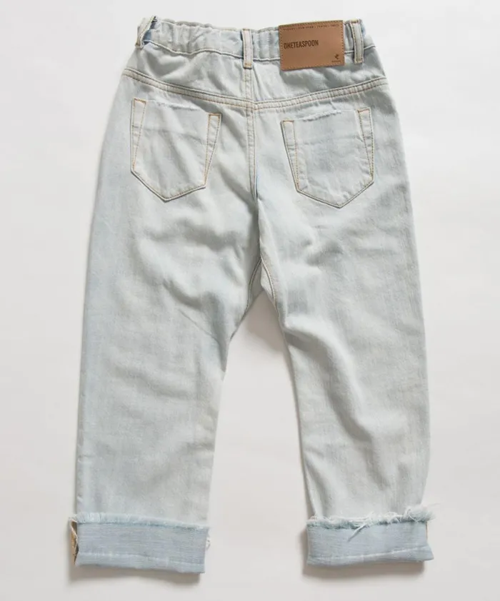 Kids One Teaspoon Kids KIDS SAINTS BOYFRIEND JEAN WHITE Kids One Teaspoon Kids KIDS SAINTS BOYFRIEND JEAN WHITE