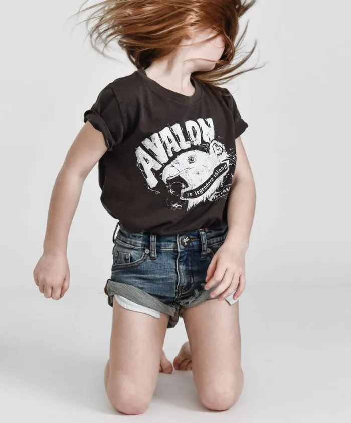 Kids One Teaspoon Kids KIDS SUPERSTAR BANDITS DENIM SHORT