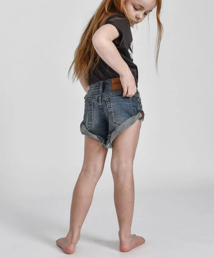 Kids One Teaspoon Kids KIDS SUPERSTAR BANDITS DENIM SHORT Kids One Teaspoon Kids KIDS SUPERSTAR BANDITS DENIM SHORT