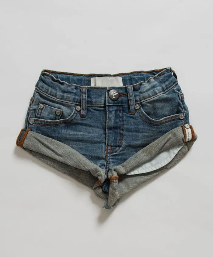 Kids One Teaspoon Kids KIDS SUPERSTAR BANDITS DENIM SHORT Kids One Teaspoon Kids KIDS SUPERSTAR BANDITS DENIM SHORT